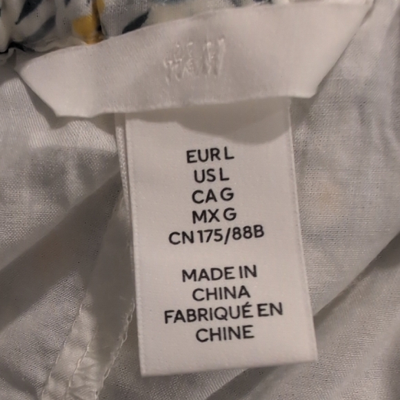 H&M White Floral Smocked Dress - Picture 7 of 8